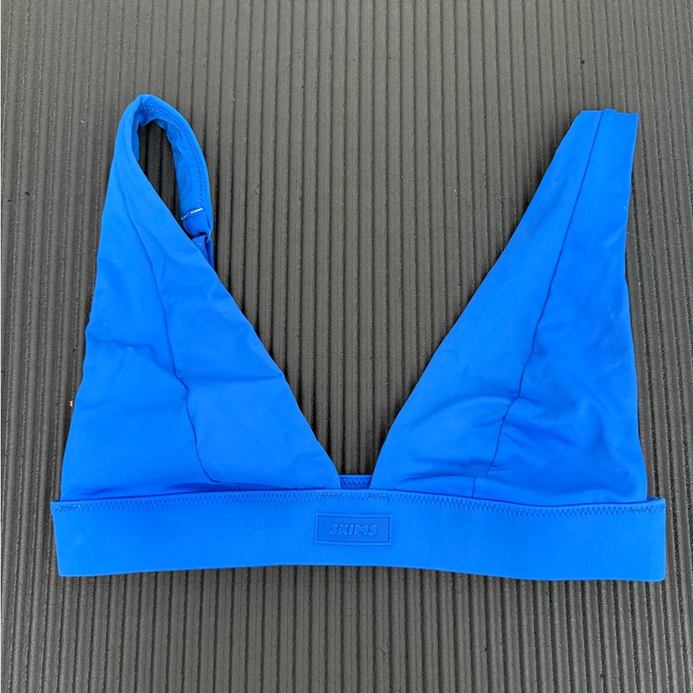 SKIMS Electric Blue Bikini Top